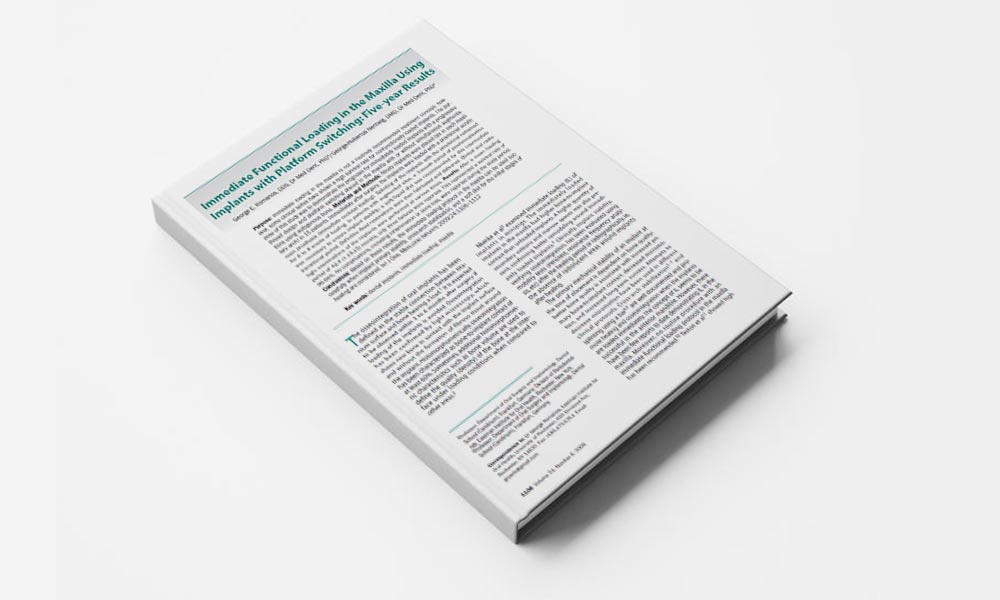 Immediate Functional Loading in the Maxilla Using Implants with Platform Switching